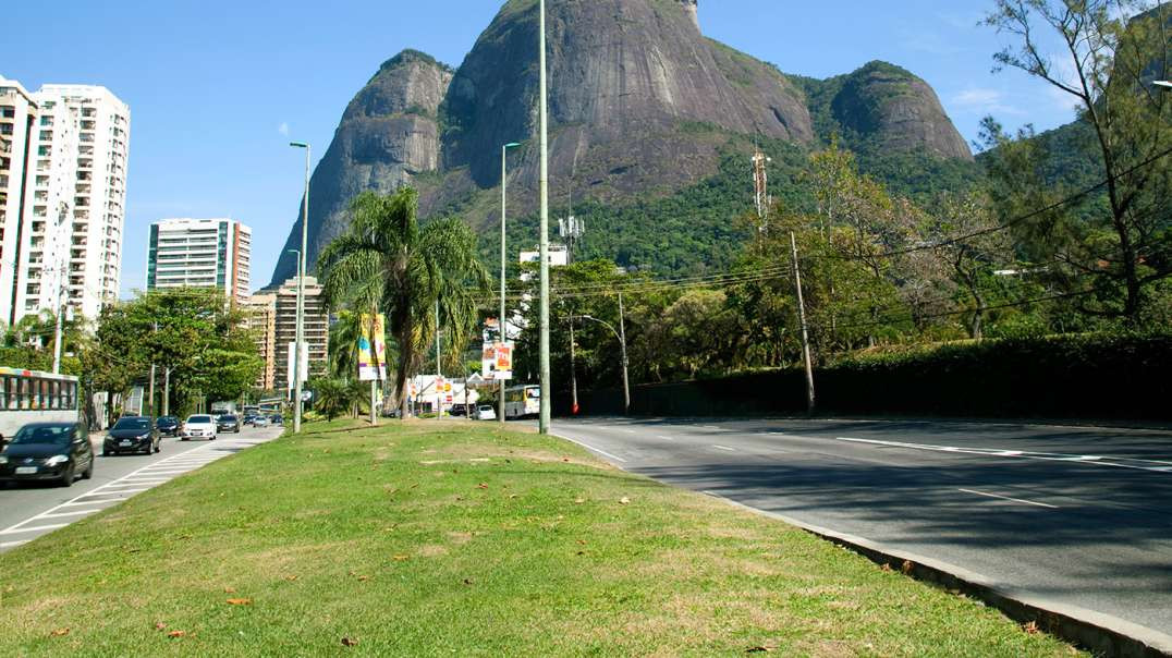 Vista incrível da praia de São Conrado, RJ