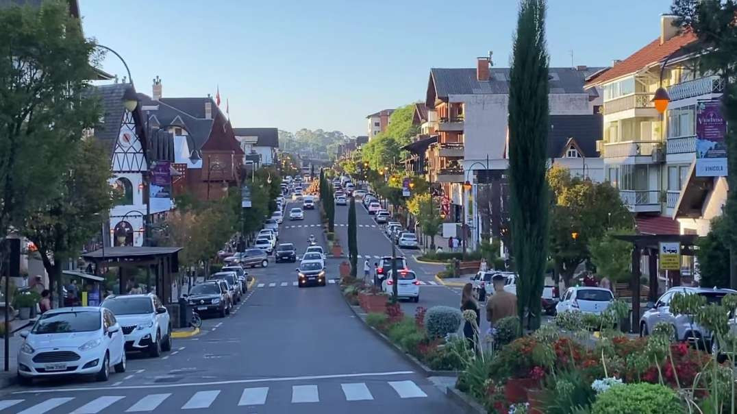 Fim de tarde de verão em Gramado